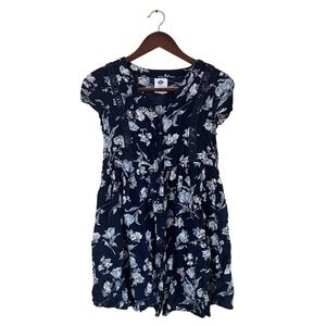 Wild Blue Sadie Robertson Blue Floral Mini Dress Small Girly Beach